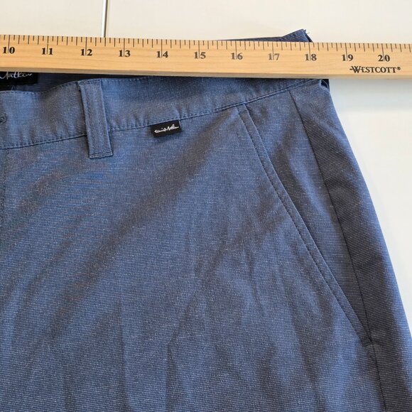 Travis Mathew Shorts Mens US 36 Dark Heathered Blue Golf Ripstop Stretch Active - Picture 5 of 13